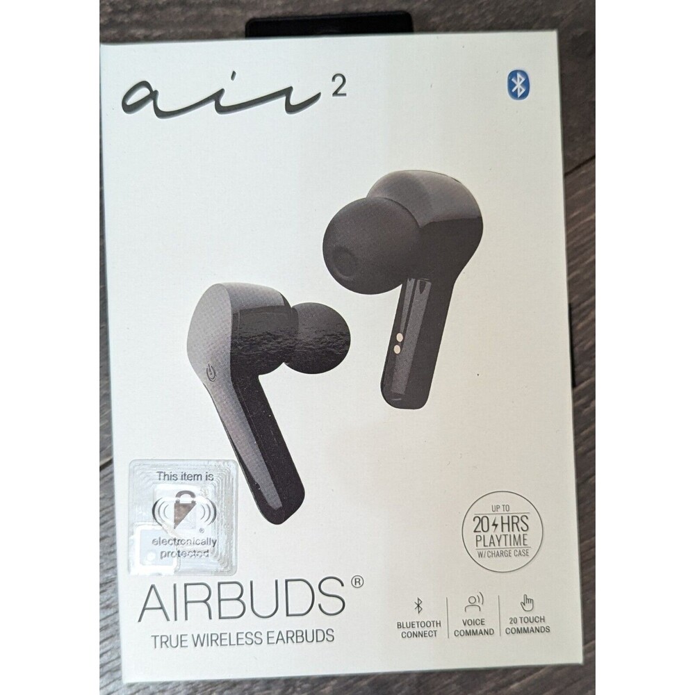 AIR 2 with Wireless Charging Case - Bluetooth 5.0 - Black  new